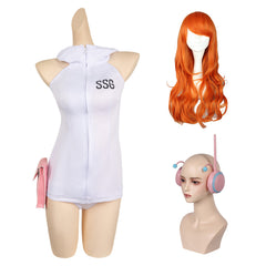 Anime One Piece Nami White Sexy Set Outfits Cosplay Costume Halloween Carnival Suit