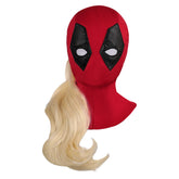 Deadpool & Wolverine (2024) Ladypool Kids Women Deadpool Mask Accessories Halloween Carnival Props