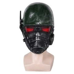 Fallout (2024) Soldier Black Latex Mask Cosplay Accessories Halloween Carnival Props