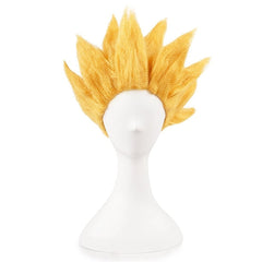 Anime Dragon Ball Z Son Goku Black Yellow And Blue Wig Cosplay Accessories Halloween Carnival Props