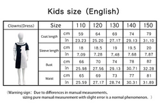 Kids Girls Horror Terrifier 2 The Little Pale Girl Dress Outfits Cosplay Costume Halloween Carnival Suit