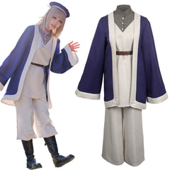 Anime Delicious In Dungeon 2024 Dungeon Meshi Falin Touden Purple Kimono Set Outfits Cosplay Costume Halloween Carnival Suit
