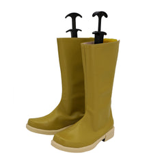 Anime One Piece Usopp Yellow Cosplay Shoes Boots Halloween Carnival Suit