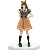 Fox Nike Gender Switching Green Dress Set Outfits Cosplay Costume Halloween Carnival Suit