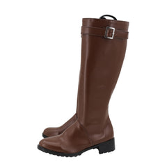 Game Resident Evil Ashley Graham Brown Shoes Boots Cosplay Accessories Halloween Carnival Props