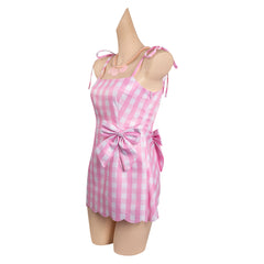 2023 Barbie Margot Robbie Barbie Pink Dress Barbie Cosplay Costume Outfits Halloween Carnival Suit