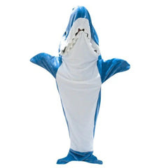 Adult Shark Sleepwear Jumpsuit Soft Cozy Warm Sleeping Bag Shark Blanket Hoodie Outfts Cosplay Costume