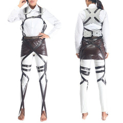 Anime Survey Corps Eren Jaeger Brown Coat Set Outfits Cosplay Costume Halloween Carnival Suit