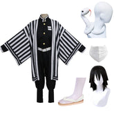 Anime Adult Iguro Obanai Set Outfit Halloween Carnival Suit Cosplay Costume