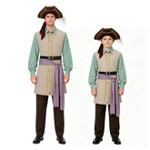 Adult Kids Backrooms (2026) Captaion Clark Green Pirate Set Outfits Cosplay Costume