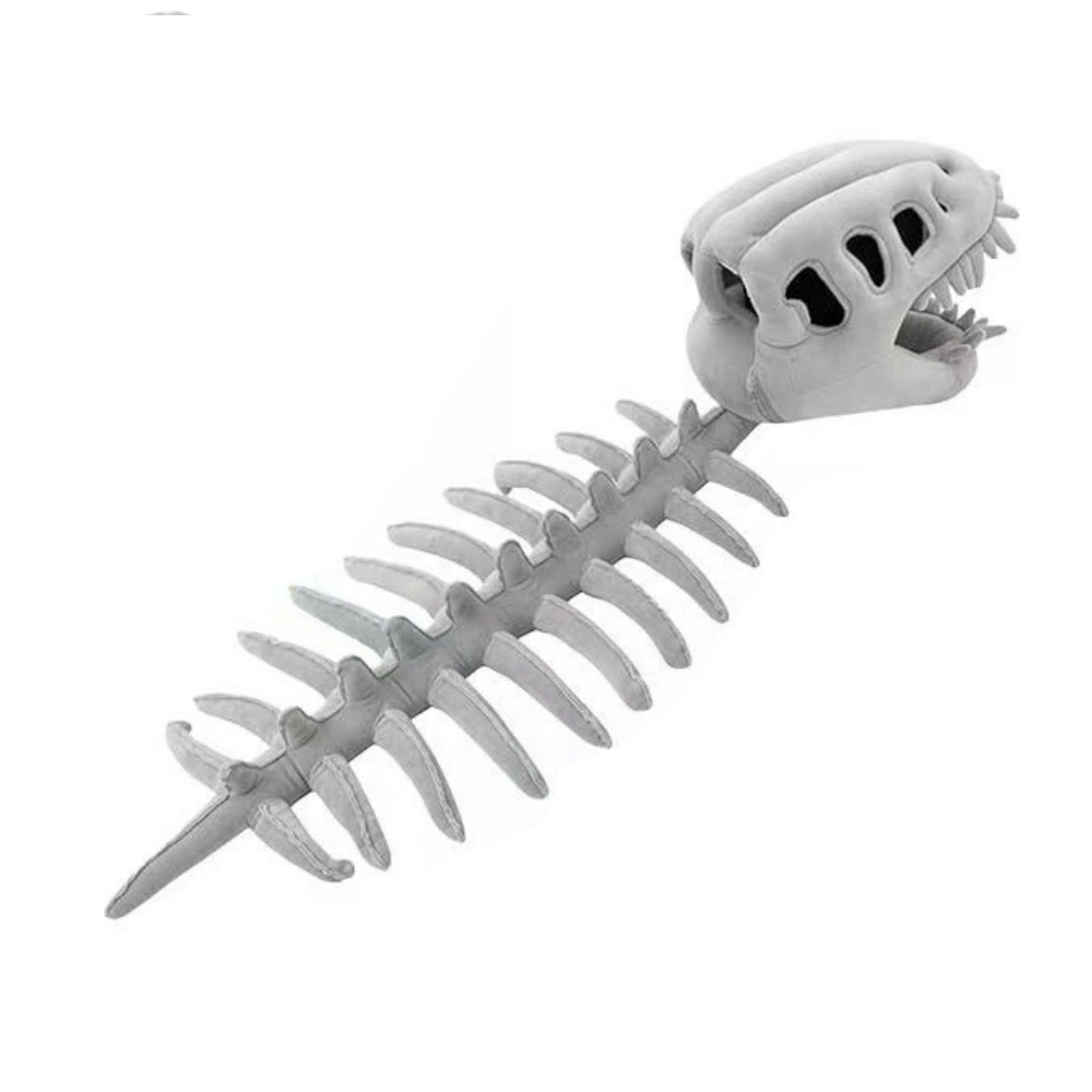 Adult Kids Funny Wearable Dinosaur Skeleton Plush Outfits Cosplay Costume Halloween Suit