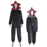 Adult Kids Stranger Things (2025) Demogorgon Gray Jumpsuit Onesie Halloween Cosplay Costume