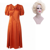 Adult Kids The Bride! (2026) The Bride Orange Dress Outfits Halloween Cosplay Costume