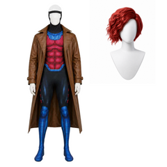 Adult Kids X-Men '97 Season 2 (2026) Gambit Jumpsuit Jacket Set Outfits Cosplay Costume