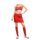 Adult Kids Zootopia 2 (2025) Gazelle Red Dance Skirt Set Outfits Cosplay Costume