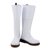 Movie Pricess Leia White Cosplay Shoes Boots Halloween Props