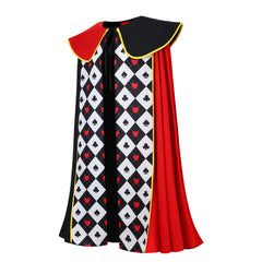 Alice In Wonderland Queen Of Hearts Red Cape Cloak Outfits Cosplay Costume