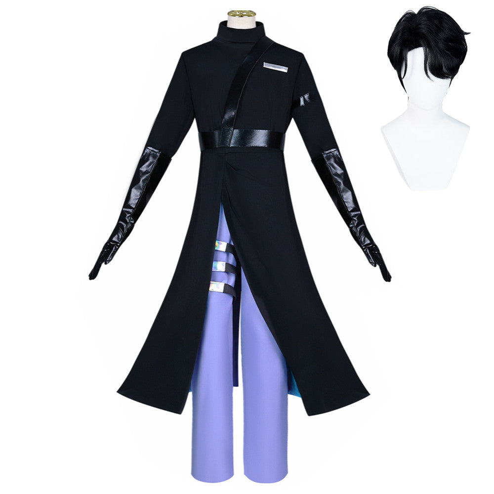 Alien Stage Ivan Black Set Black Sorrow Stage Performance Outfits Cosplay Costume Halloween Carnival Suit