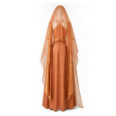 Andor Season 2 (2025) Mon Mothma Golden Dress Veil Set Cosplay Costume