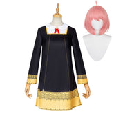 Anya Black School Uniform Dress Cosplay Costume Outfits Halloween Carnival Suit