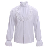 Beauty And The Beast Prince Adam Jabot Collar Shirt Outfits Medieval Cosplay Costume