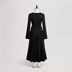 Beetlejuice 2 (2024) Lydia Black Long Dress Cosplay Costume Outfits Halloween Carnival Suit