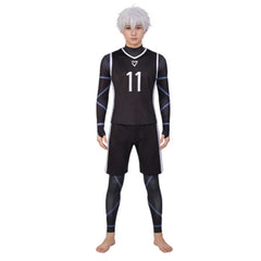 Blue Lock Nagi Seishiro No.11 Black Uniform Jersey Set Outfits Cosplay Costume