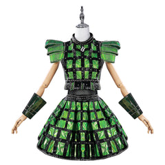 SIX Musical Queens Anne Boleyn Green Top Skirt Set Outfits Cosplay Costume
