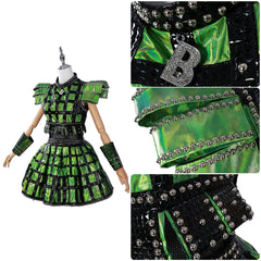 SIX Musical Queens Anne Boleyn Green Top Skirt Set Outfits Cosplay Costume