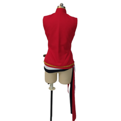Les Misérables Musical Enjolras Red Waistcoat Vest Sash Medieval Outfits Cosplay Costume