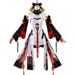 Wuthering Waves Changli White Red Set Outfits Cosplay Costume Carnival Suit