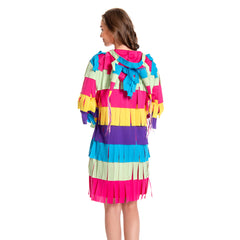 Pitana Colorful Dress Jumpsuit Hooded Outfits For Men Women Cosplay Costume Halloween Carnival Suit