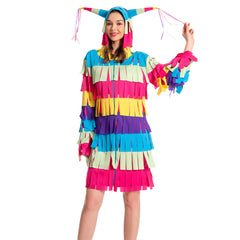 Pitana Colorful Dress Jumpsuit Hooded Outfits For Men Women Cosplay Costume Halloween Carnival Suit