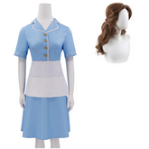 Waitress: The Musical Jenna Hunterson Blue Waitress Skirt Set Outfits Cosplay Costume