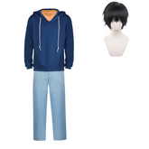 Sung Jinwoo Blue Hoodie Trousers Set Outfits Cosplay Costume Carnival Suit