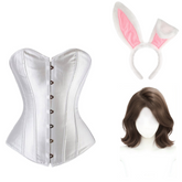 Off Campus (2026) Hannah Wells White Corset Bunny Outfits Cosplay Costume