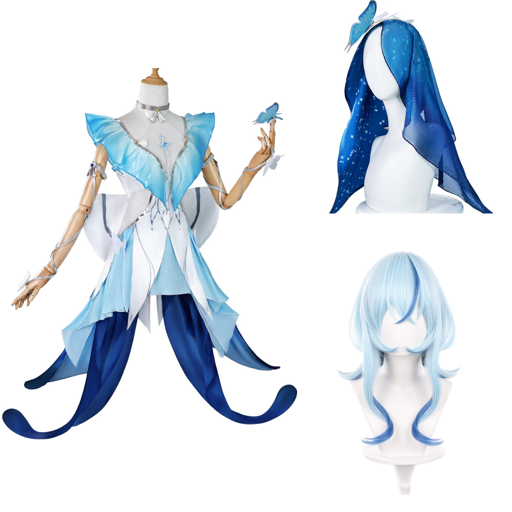 Wuthering Waves The Shorekeeper Blue Set Outfits Cosplay Costume Carnival Suit