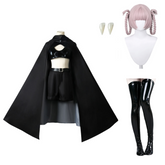 Call Of The Night 2 (2025) Nanakusa Nazuna Black Cloak Set Outfits Cosplay Costume