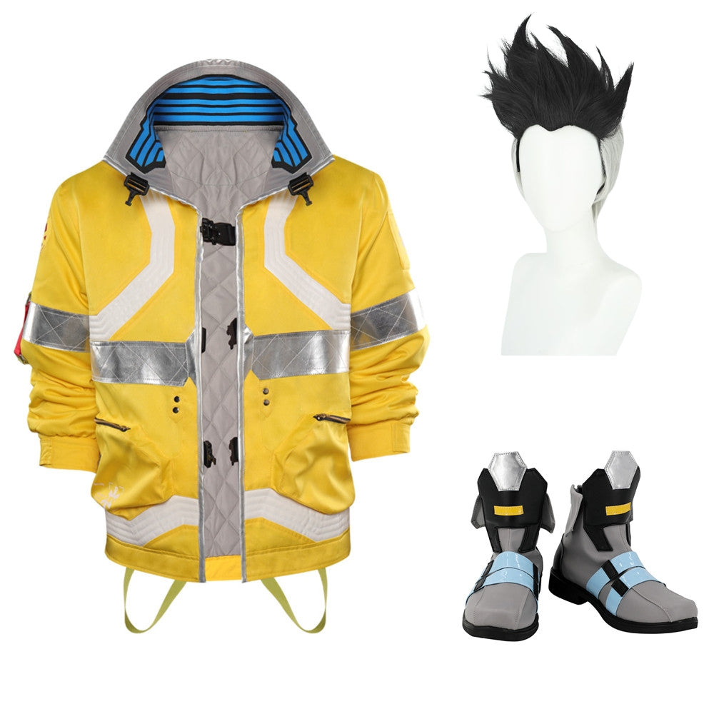 Cyberpunk: Edgerunners David Martinez Jacket Coat Cosplay Costume Outfits Halloween Carnival Suit