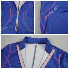 Cyberpunk Suit Rabbit Pink Blue Hoodie Jumpsuit Set Outfits Cosplay Costume