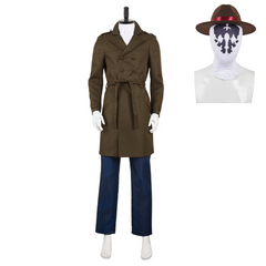 Watchmen Chapter I (2024) Rorschach Brown Outfits Cosplay Costume Halloween Carnival Suit