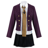 Danganronpa Kyoko Kirigiri Purple School Uniform Set Outfits Cosplay Costume