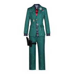 Delta Force Alonso Hudson Green Striped Suit Set Outfits Cosplay Costume