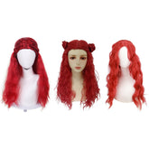 Descendants: The Rise Of Red (2024) Red Wig Cosplay Accessories Halloween Carnival Props