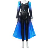 Descendants: Wicked Wonderland (2026) Evie Blue Black Jumpsuit Set Outfits Cosplay Costume