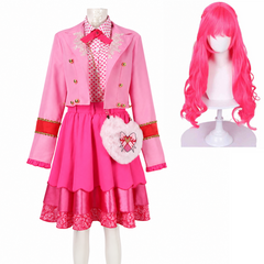 Descendants: Wicked Wonderland (2026) Pink Jacket Dress Set Outfits Cosplay Costume