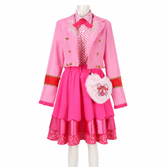 Descendants: Wicked Wonderland (2026) Pink Jacket Dress Set Outfits Cosplay Costume