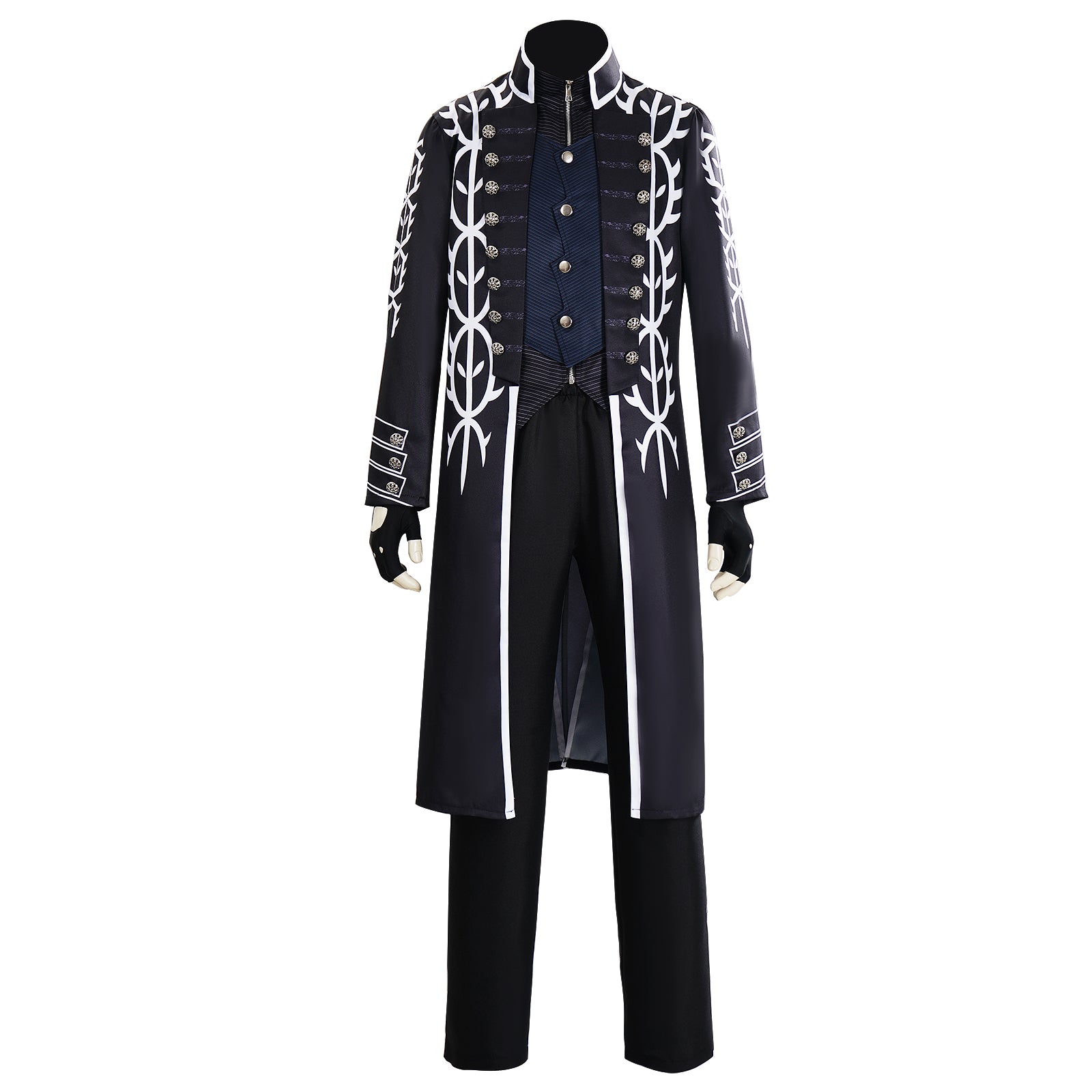 Devil May Cry (2025) Vergil Black Coat Set Outfits Cosplay Costume