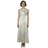 Downton Abbey: The Grand Finale (2025) Lady Mary Crawley White Floral Dress Outfits Cosplay Costume