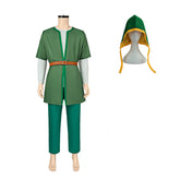 Dragon Quest VII Arusu Green Set Outfits Cosplay Costume Halloween Carnival Suit